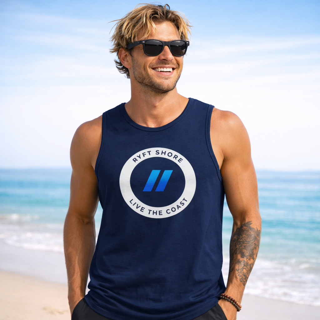 Teeen wearing Ryft//Shore Tank